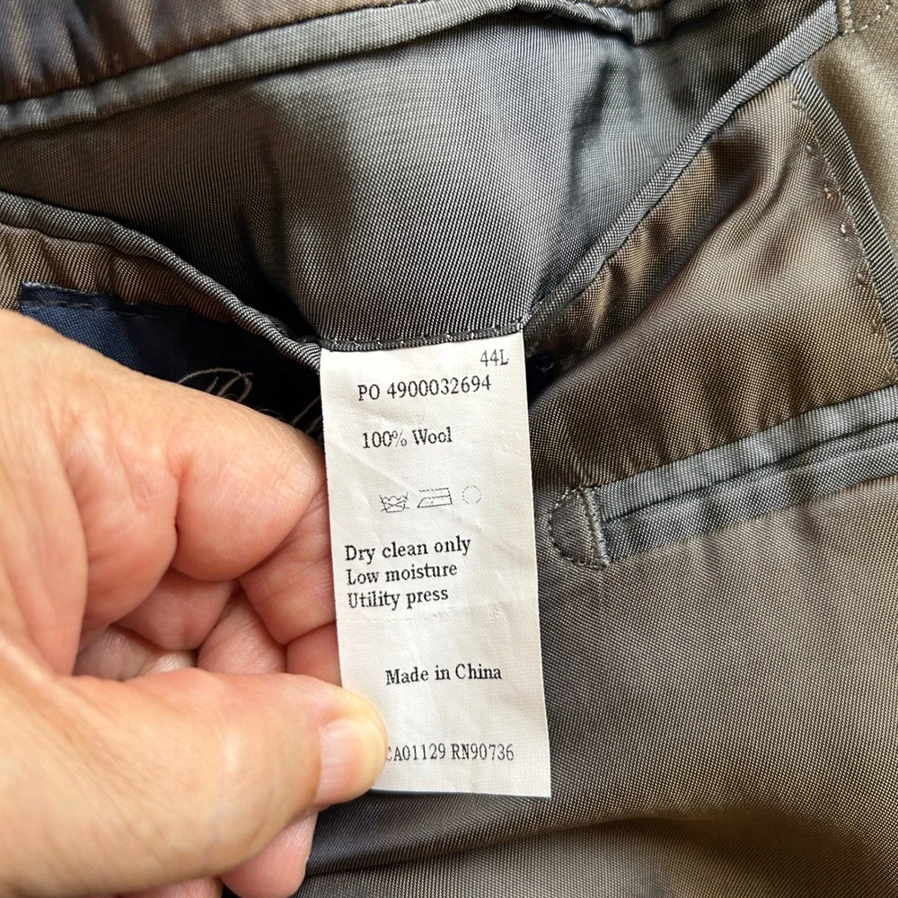 Ralph Lauren Dillard's Men's 44L Gray‎ 100% Wool Blazer Coat Sport Suit Jacket